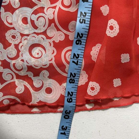 Cato Blouse Womens 18/20 Floral Flutter Short Sleeve Artsy Flowy‎ - Picture 7 of 8